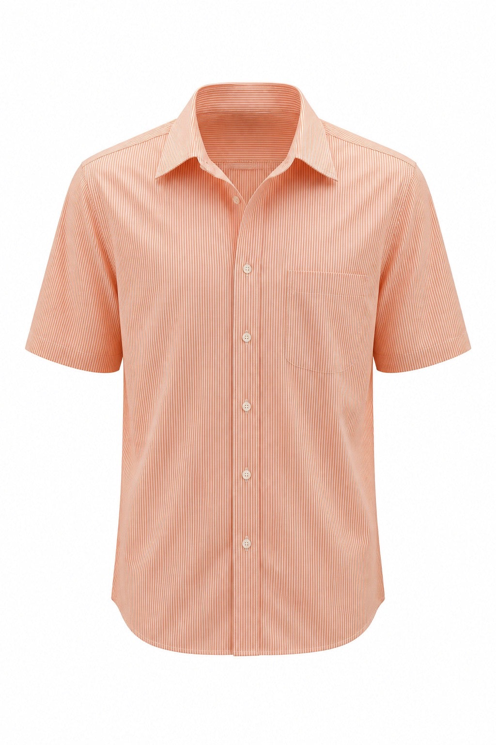 Vivid Orange and White Stripe
