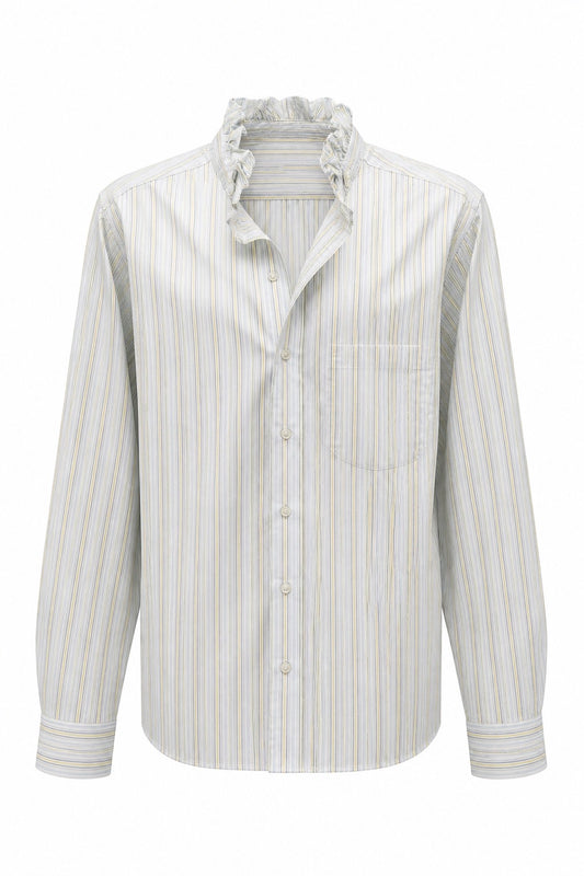 White, Blue and Yellow Stripe