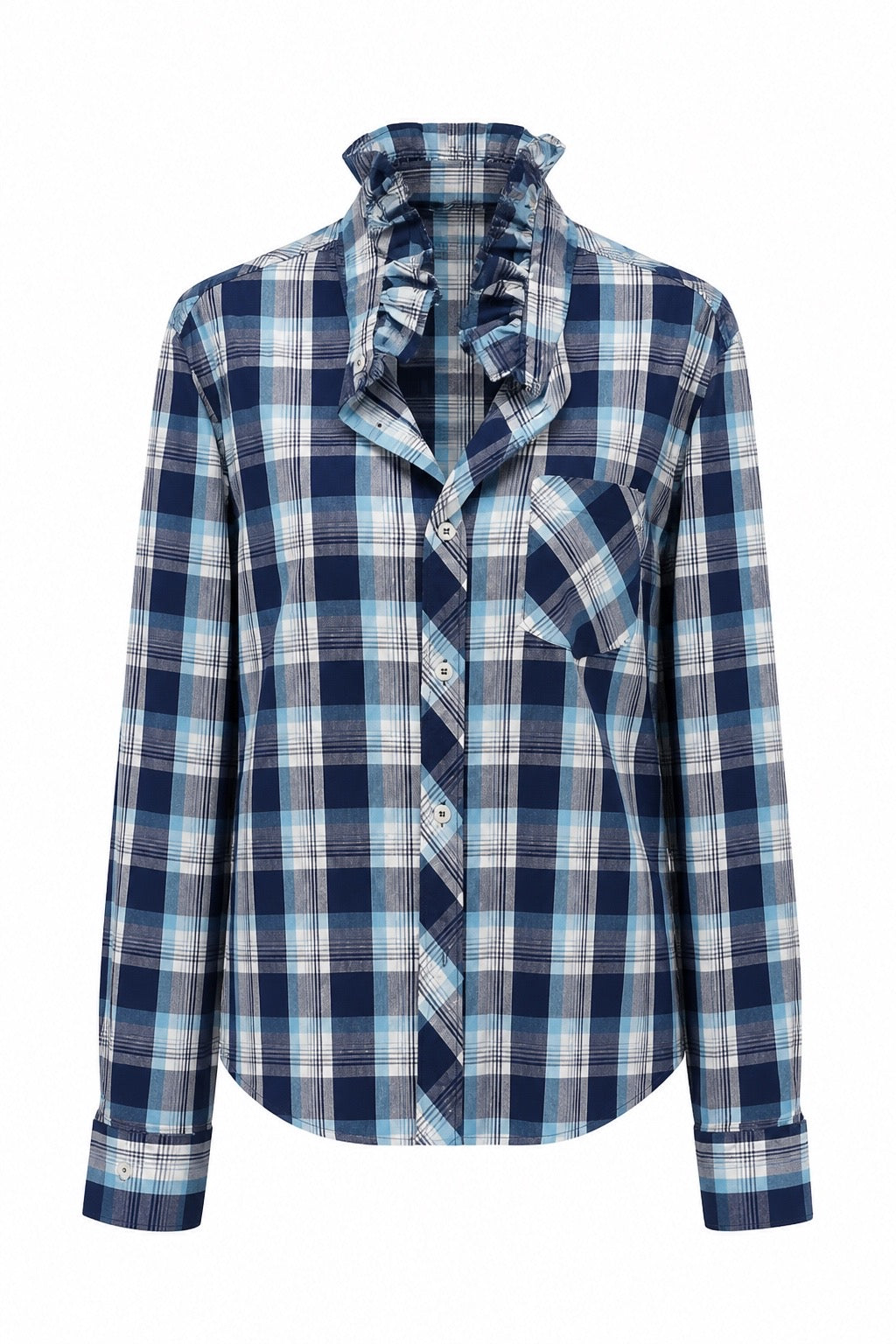 Navy and Teal Plaid